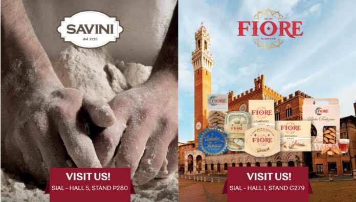 Gruppo Savini Sial 2026 Prodotti da forno artigianali Savini e dolci tradizionali senesi Fiore 1827 presentati dal Gruppo Savini al SIAL di Parigi