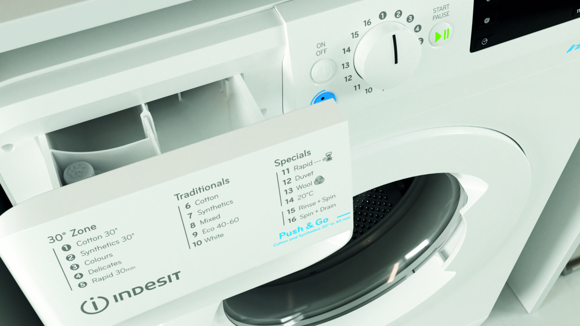Push & Go technology in the new Indesit washing machines HA Factory