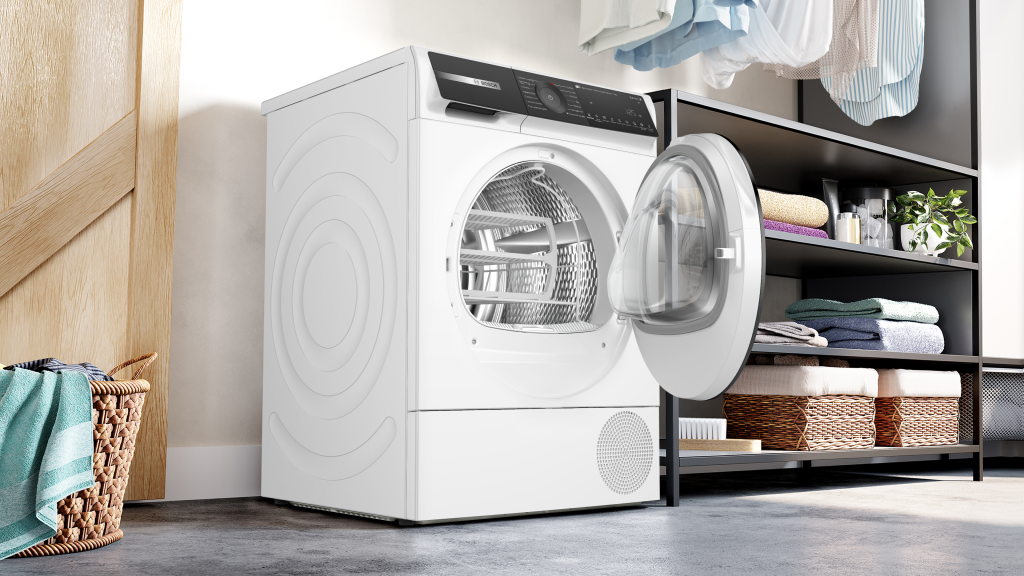 All BSH tumble dryers are equipped with a heat pump (WQH245A0IT model in photo)