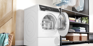 All BSH tumble dryers are equipped with a heat pump (WQH245A0IT model in photo)