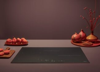 Matt finish with soft touch effect Matt finish (Falmec)