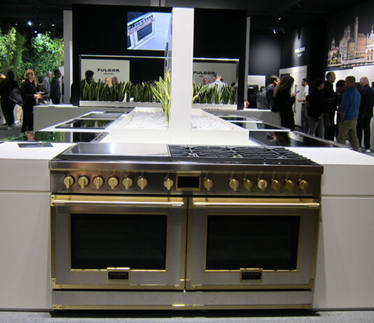 Shuffling through the booths at EuroCucina/FTK 2026 Fulgor Milano booth