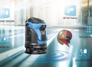The CB-1 autonomous scrubber-dryer upgrades to level 2.0 The CB-1 autonomous scrubber-dryer upgrades to level 2.0