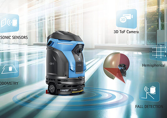 The CB-1 autonomous scrubber-dryer upgrades to level 2.0