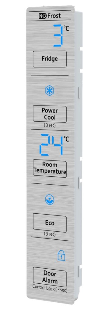 Control unit for refrigerators with customisable functions