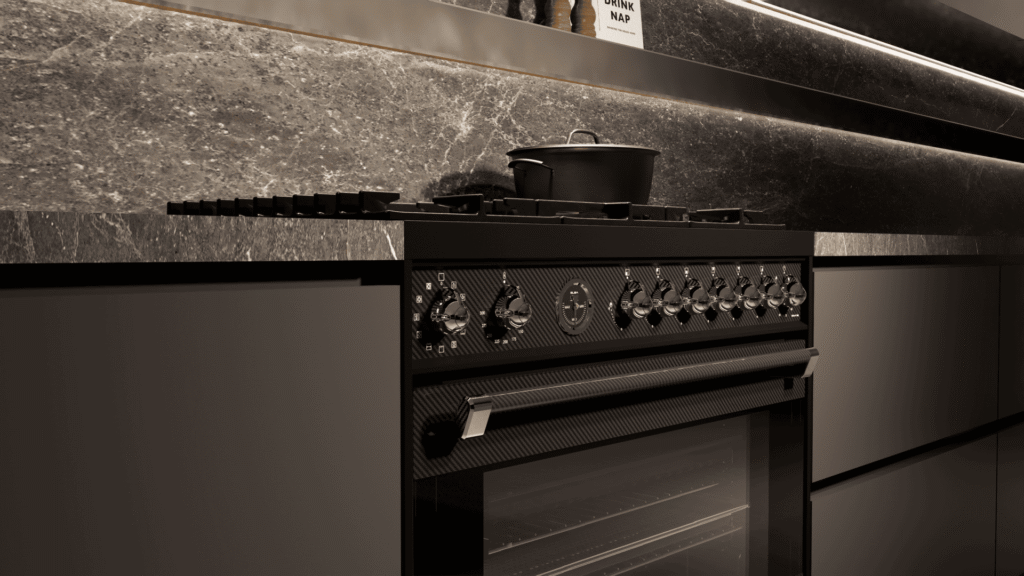 Elba: a carbon cooker inspired by luxury hypercars