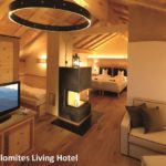 una suite del Tirler, costruito in bioedilizia