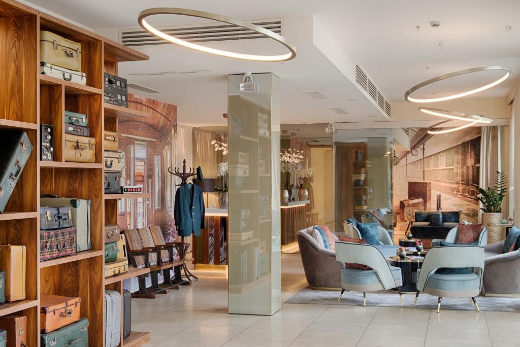 la hall dell'NH Milano Palazzo Moscova