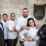 Il giovane staff dell'Osteria Marca Zunica
