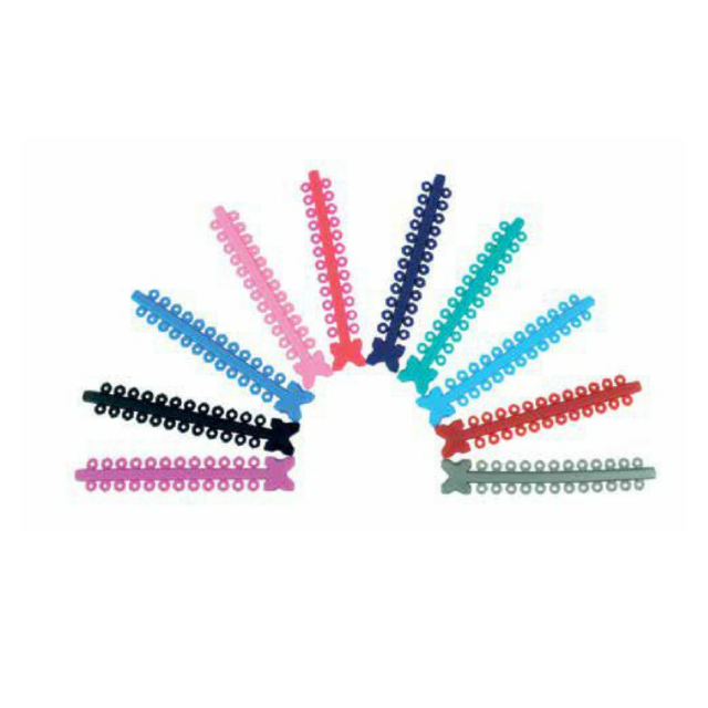 Moduli di legature elastiche Morelli per brackets nere