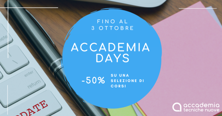 Ritornano gli Accademia Days: i giorni dedicati all’aggiornamento