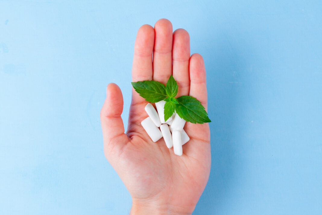 Chewing gum xilitolo