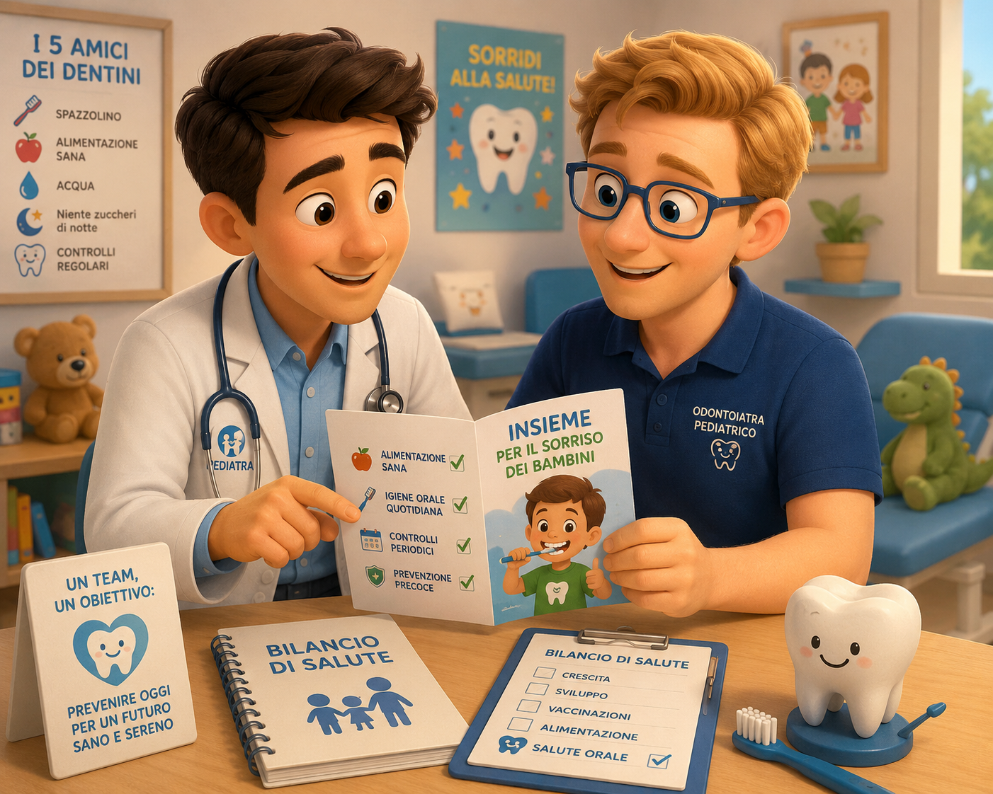 Odontoiatra pediatrico e pediatra