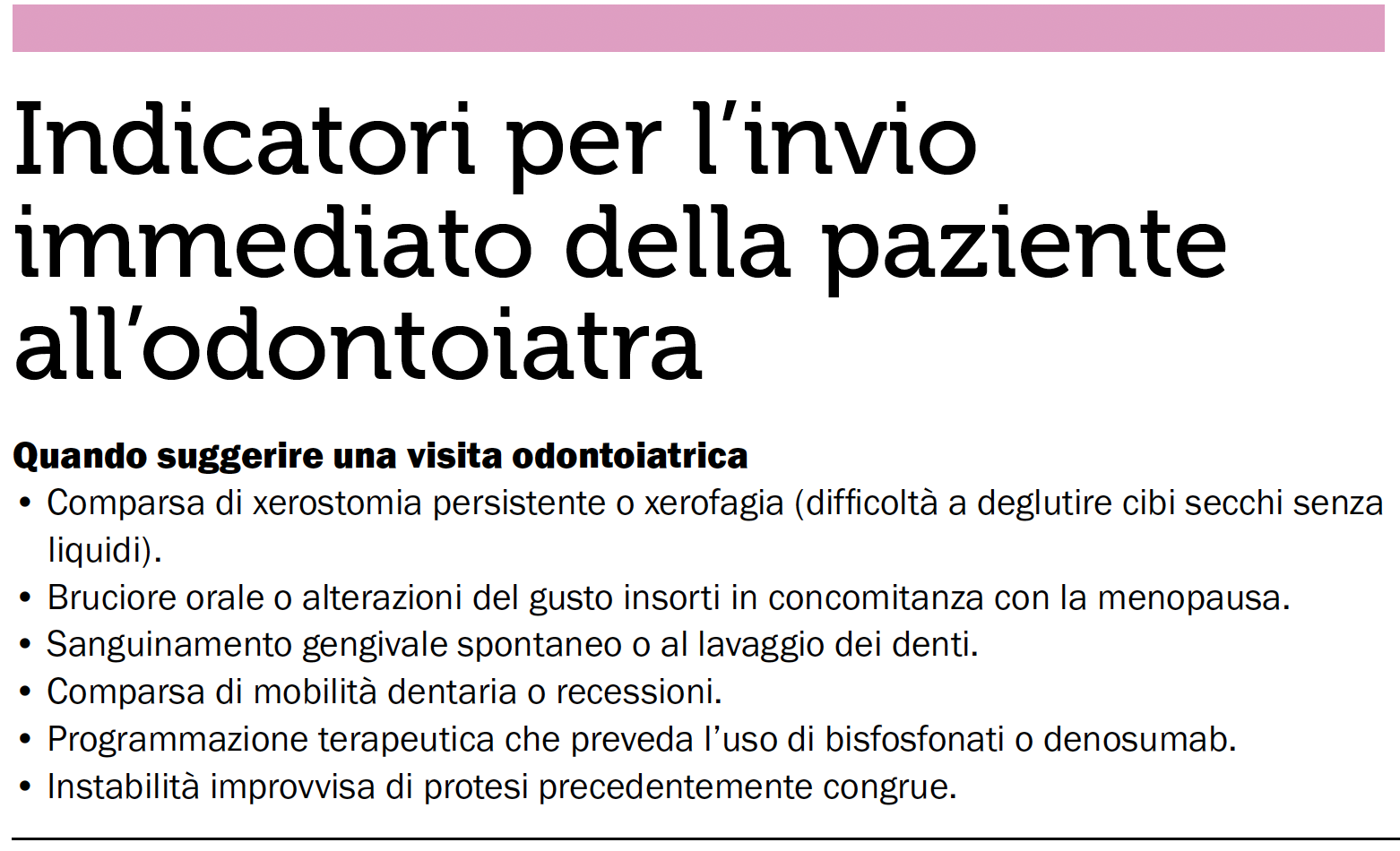 Bocca e menopausa