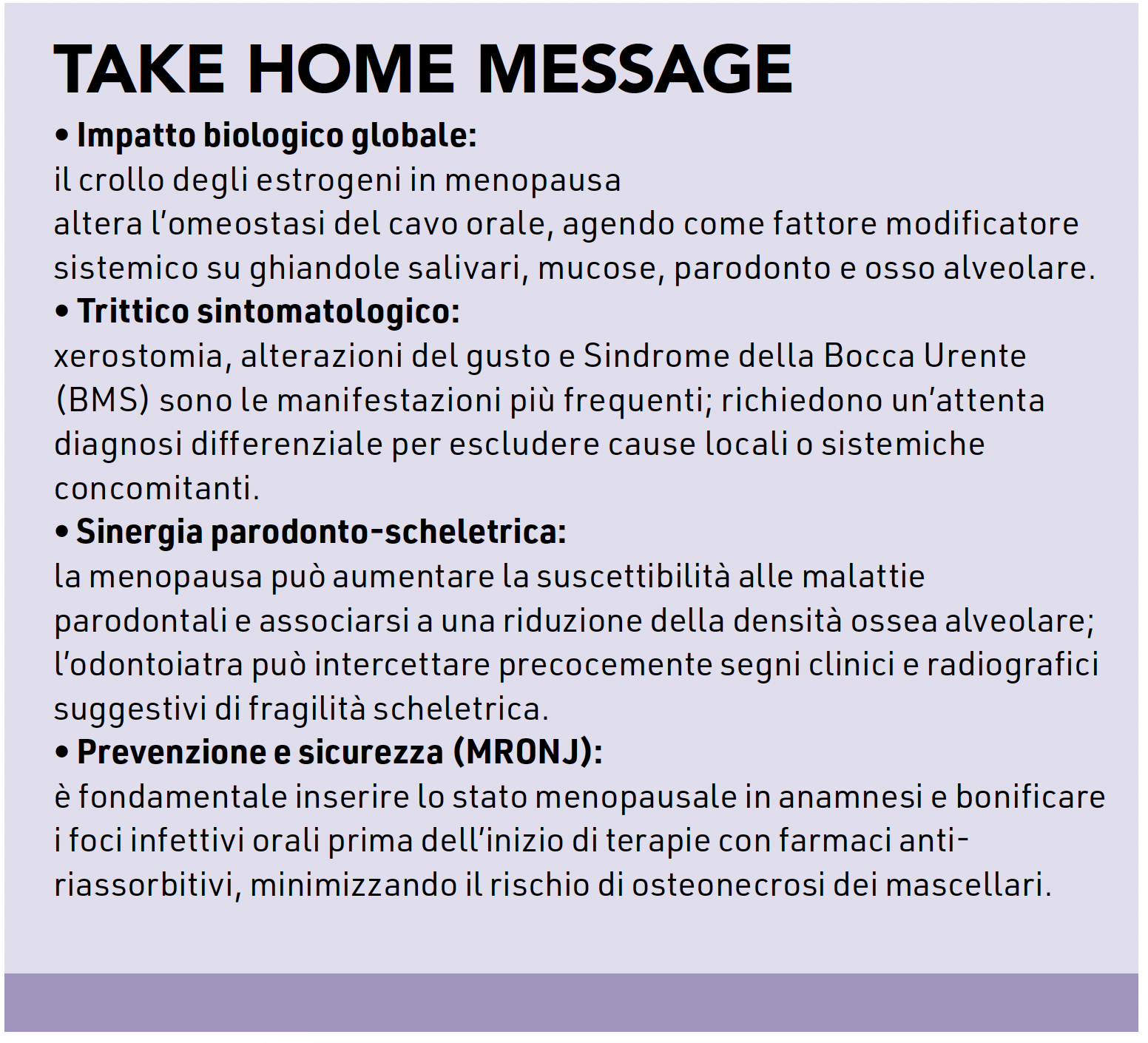 Bocca e menopausa