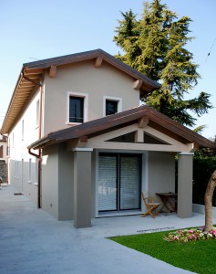 L’abitazione a Santa Lucia di Piave (TV).