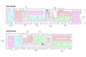 Lo schema di progetto dell’impianto a pavimento.