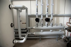 LE POMPE. Nel locale tecnico sono state installate pompe Magna 3 di Grundfos.