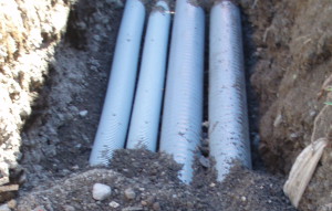 L’INTERRAMENTO dei tubi Rauthermex.