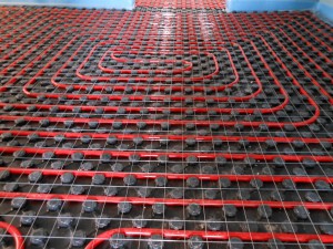 L’IMPIANTO di riscaldamento radiante.