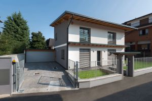 La villetta di Bollate, in provincia di Milano, costruita secondo la concezione abitativa del “passivo mediterrano”.
