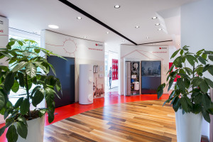 Lo showroom di Hermann Saunier Duval a Milano.