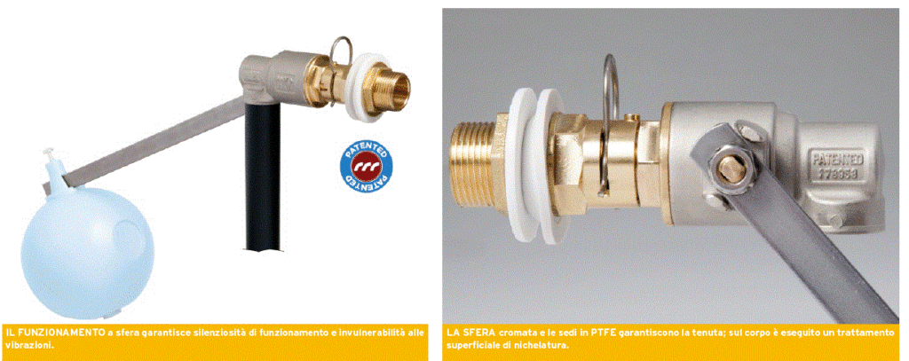 Rubinetto a galleggiante a sfera Farg