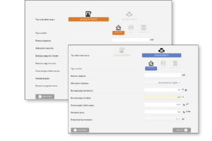 SCHERMATE DI INSERIMENTO dei dati impianto per acqua di rete e acqua di pozzo.