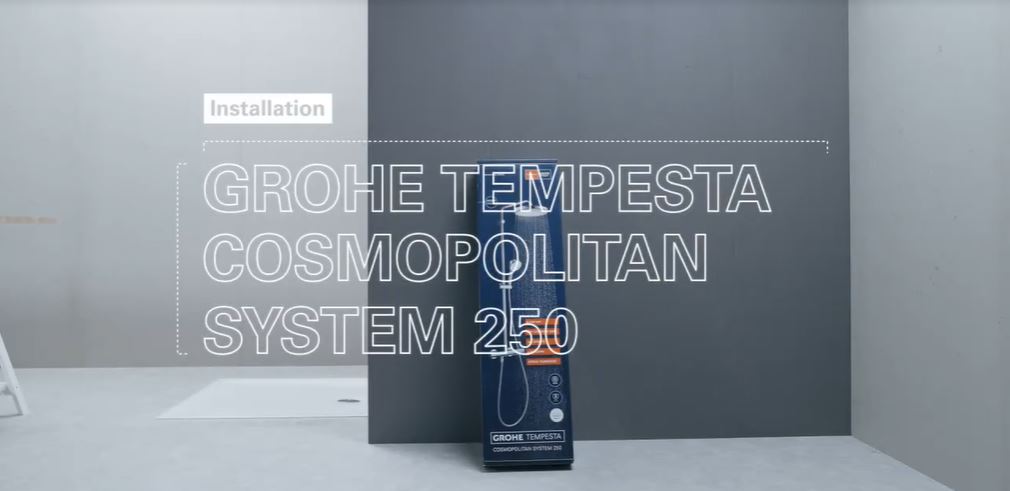 come si installa Grohe Tempèesta cosmopolitan system 250
