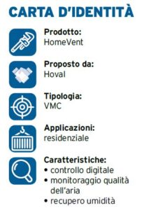 Ventilazione meccanica controllata VMC Hoval