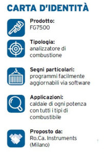 analizzatore di combustione