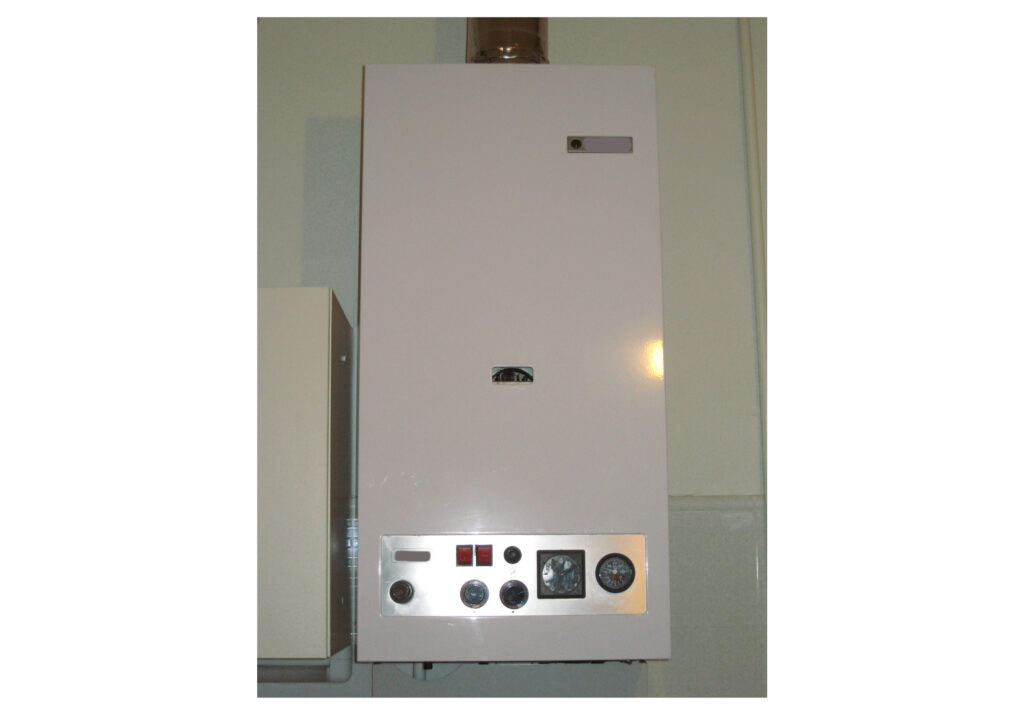 installazione provvisoria di una caldaia