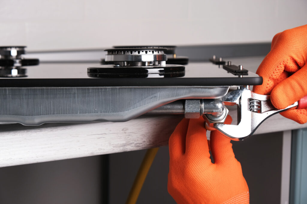 piano cottura collegamento gas