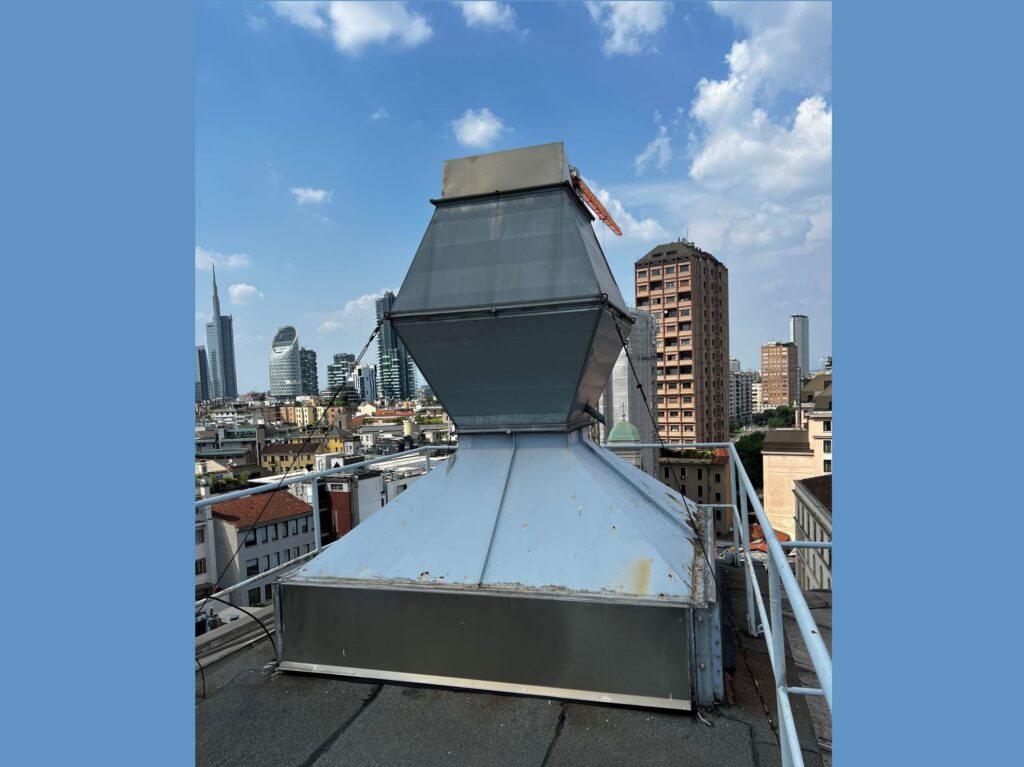 aspirazione di una cappa industriale