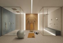 Soluzioni Damast: soffioni doccia, bocca a cascata a parete doccia