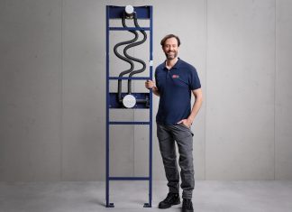 Telaio doccia con corpo incasso: installazione rapida