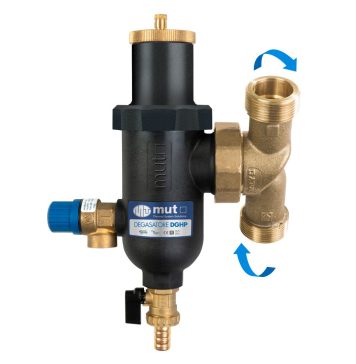 Degasatore per sistemi ibridi e pompe di calore