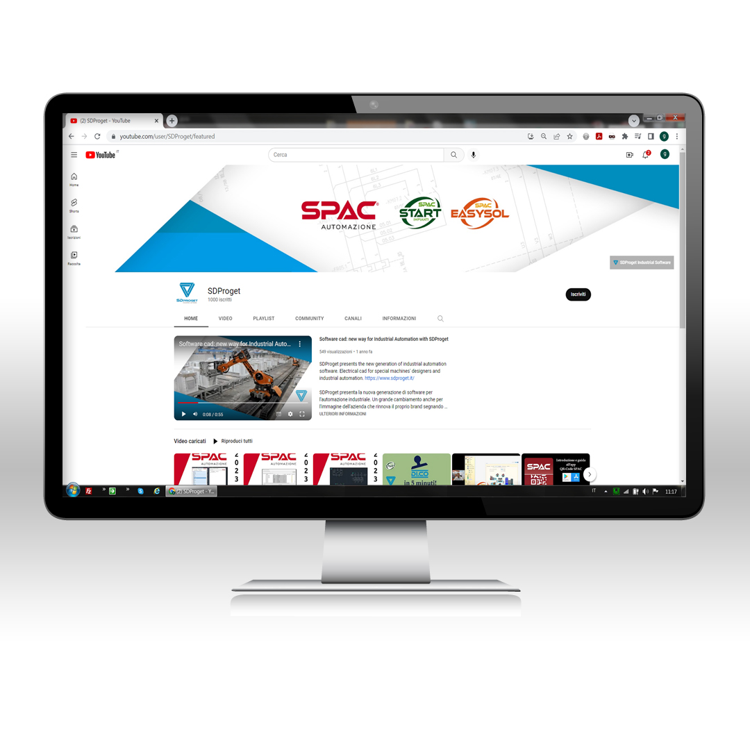 Sul canale YouTube di SDProget sono disponibili otto brevi videolezioni su SPAC Automazione 2023.