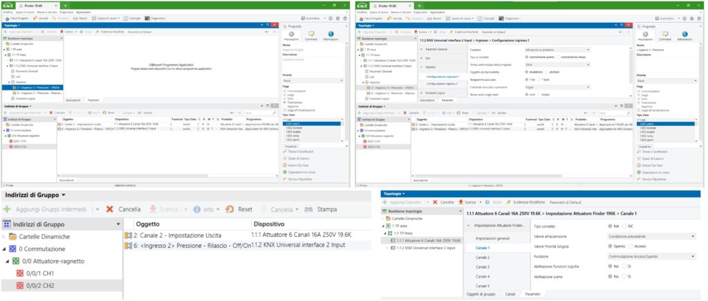 attuatore 19.6K KNX Finder