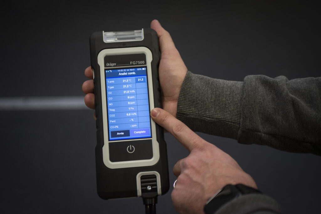 analizzatore di combustione