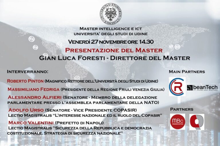 Master in Intelligence e Ict