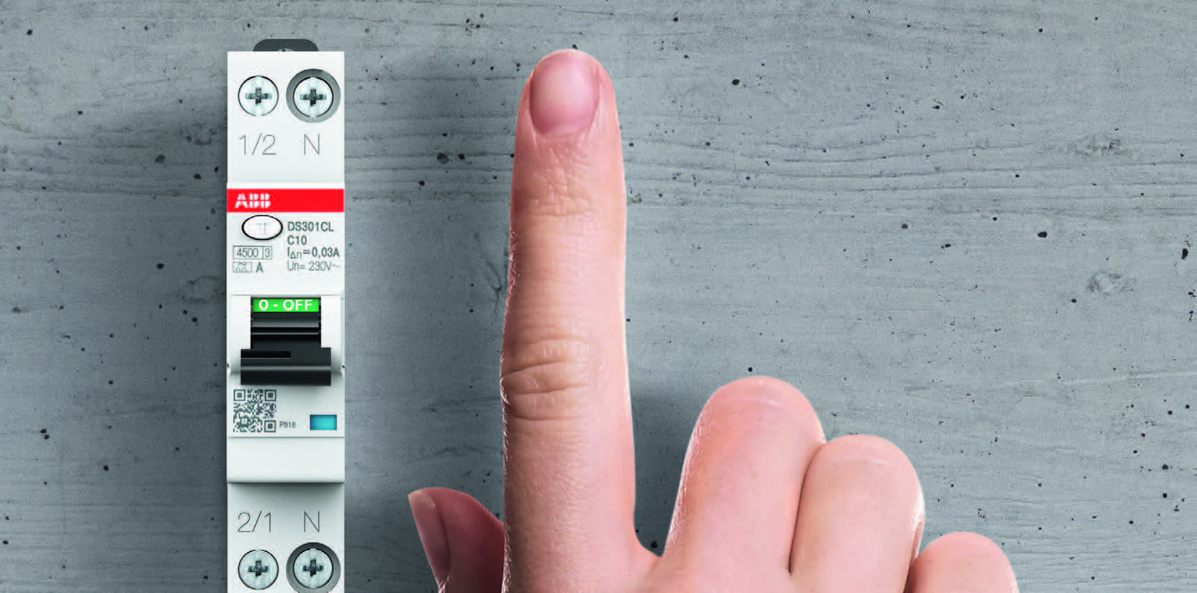 ABB interruttori magnetotermici differenziali DS302CL ingombro