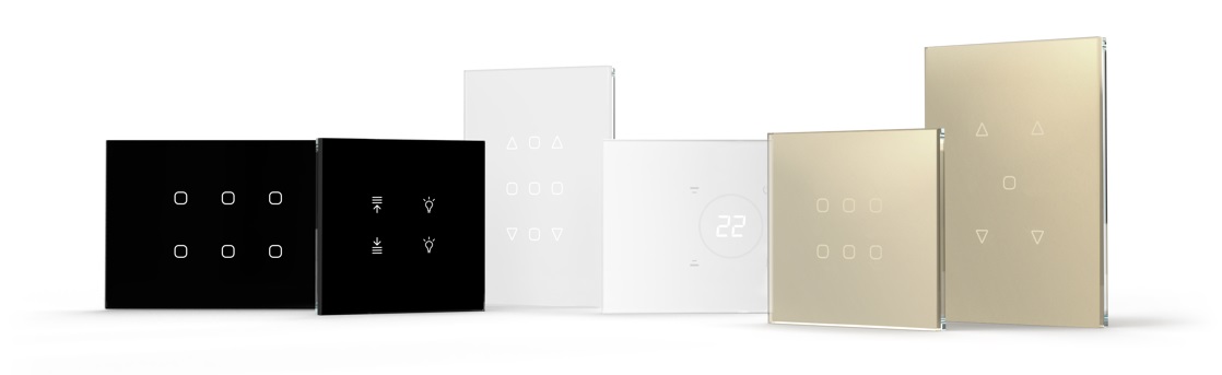 pulsantiere e termostati touch dovit