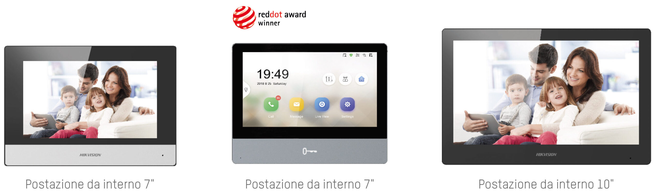 postazioni interne sistema video intercom ip & 2wire hikvision