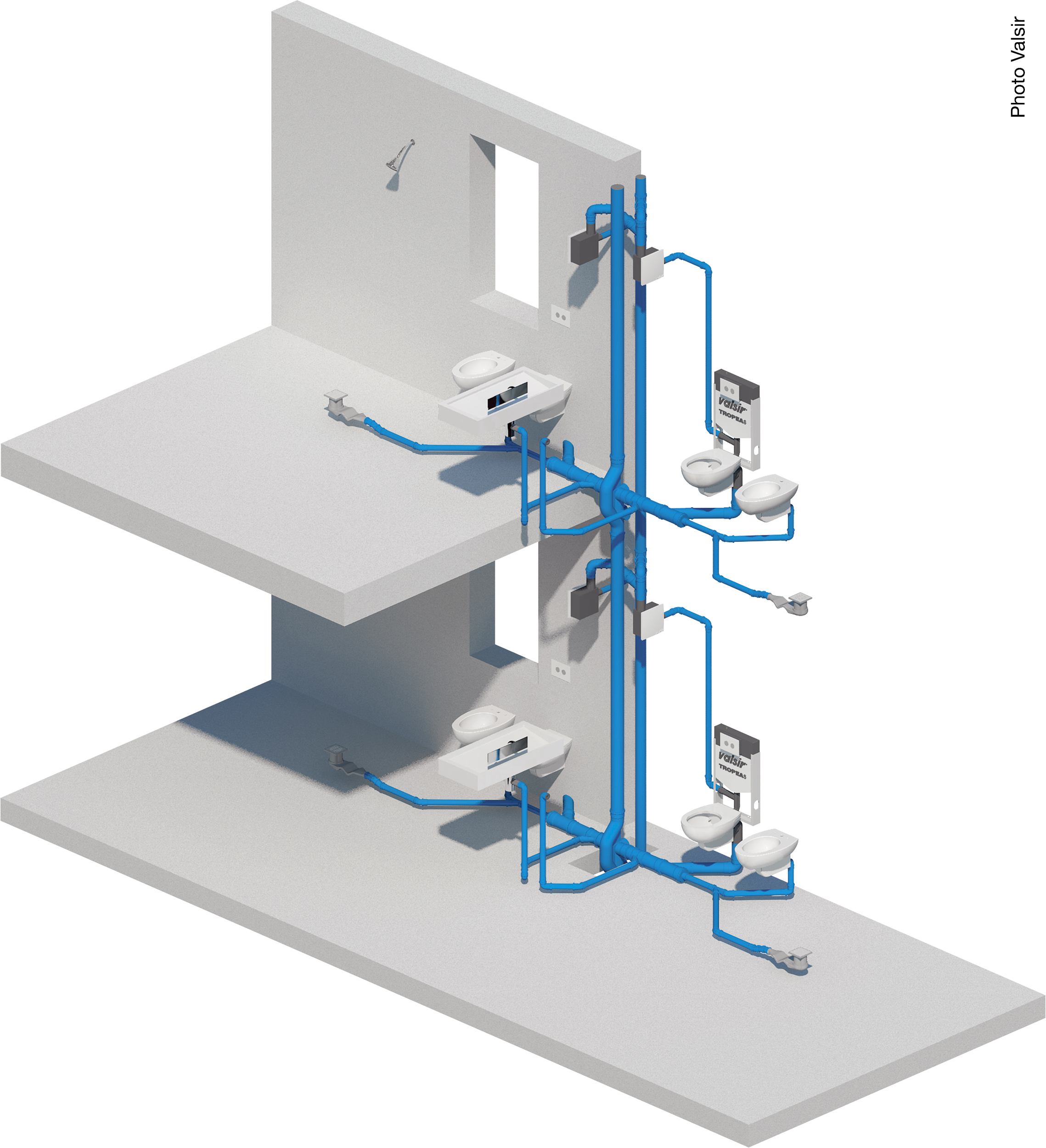 Valsir entra nella filosofia BIM con la realizzazione di un primo set di modelli Revit della propria gamma prodotti.