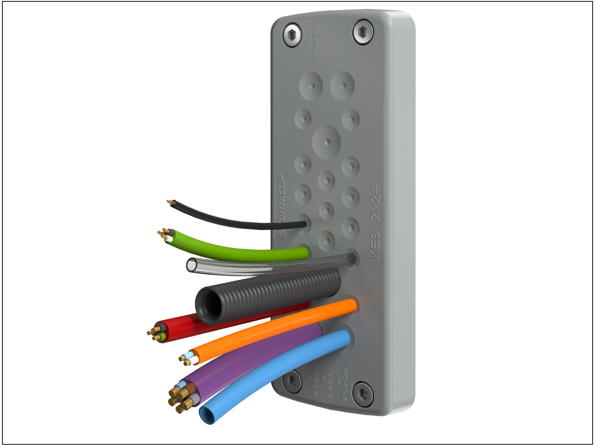 piastra passacavi KES di Conta Clip