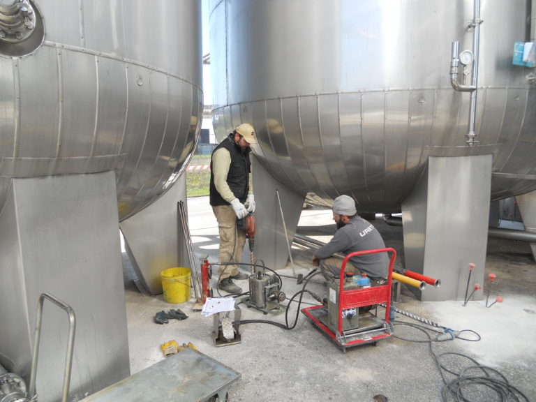 Consolidamento preventivo di un edificio industriale