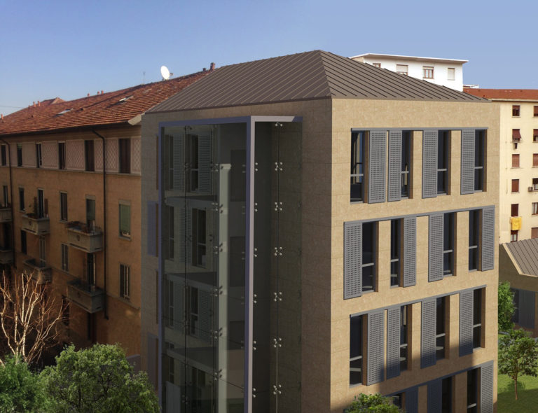 Sistema prefabbricato in legno Xlam per residenze ecosostenibili a Milano