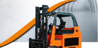 Carrelli elevatori di grande portata per bobine di carta