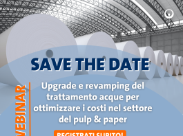 Webinar: Upgrade e revamping del trattamento acque per ottimizzare i costi nel settore del pulp & paper